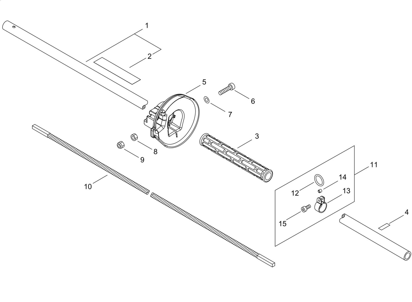 Echo HCA236ESLW (38001001 to 38999999) - Main Pipe