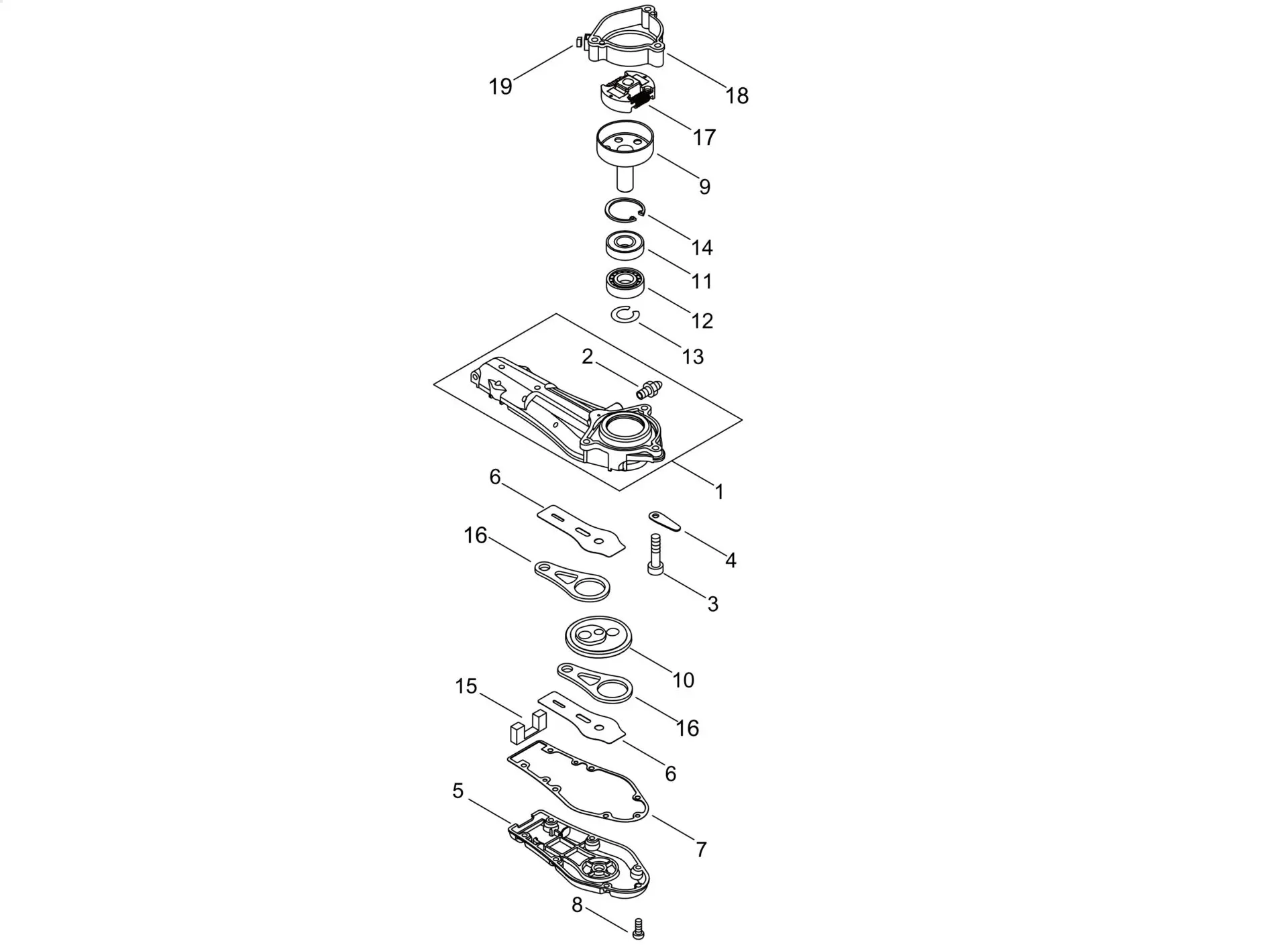 Echo HCR165ES (38000001 to 38999999) - Gear Case