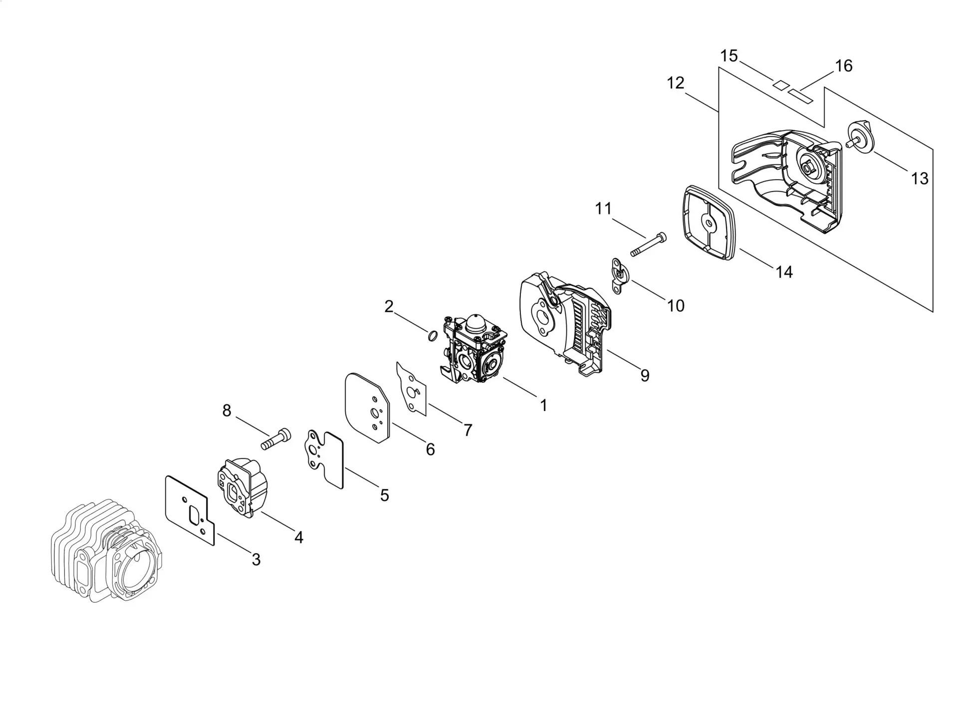 Echo HCR165ES - Air Cleaner, Carburetor
