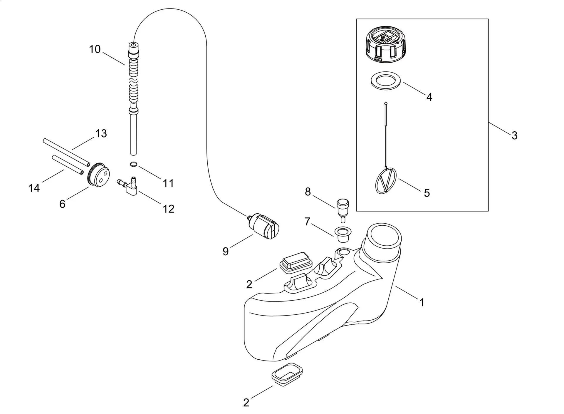 Echo HCR165ES (38000001 to 38999999) - Fuel Tank