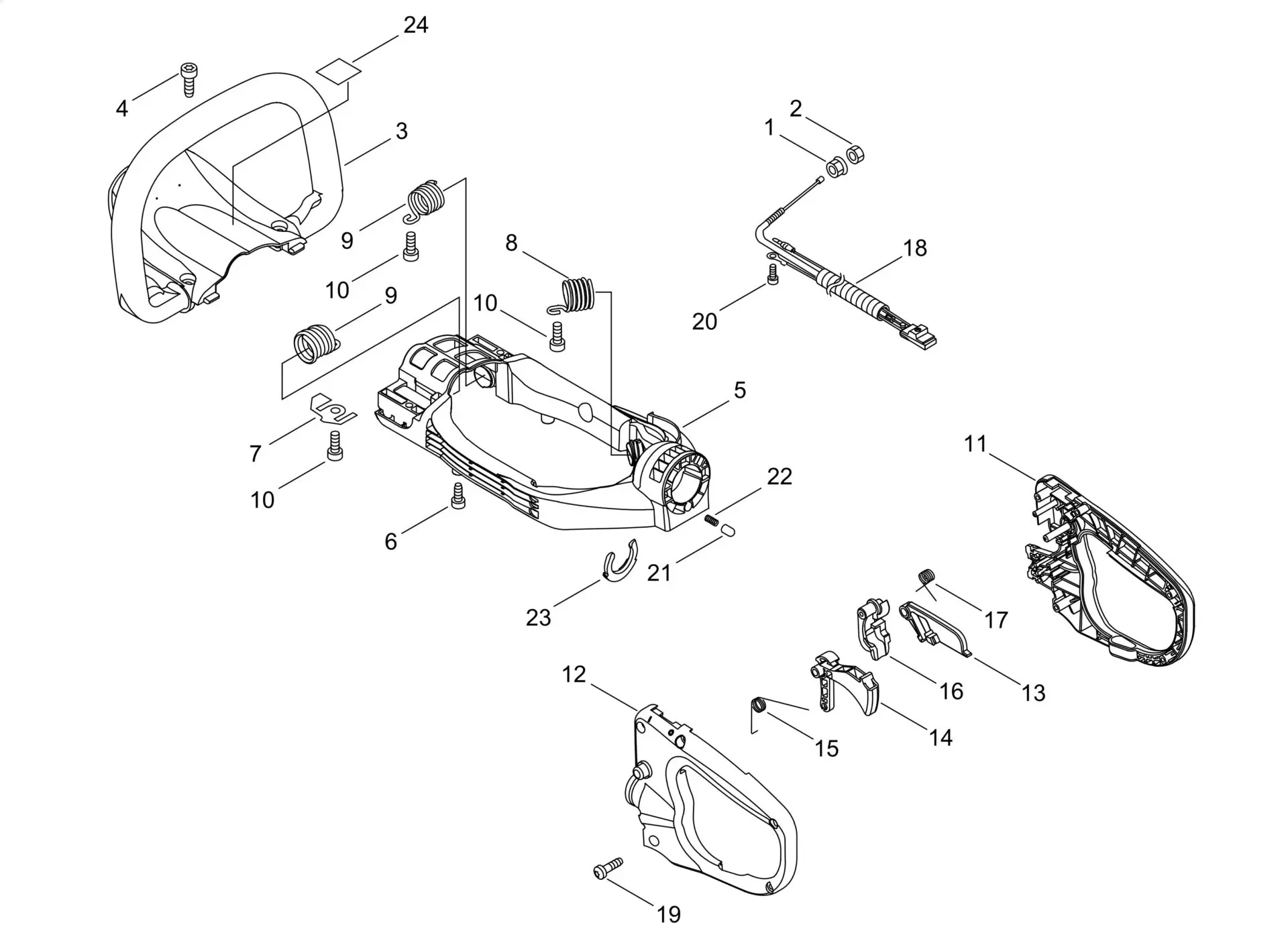 4578 Echo HCR165ES (38000001 to 38999999) - Handle