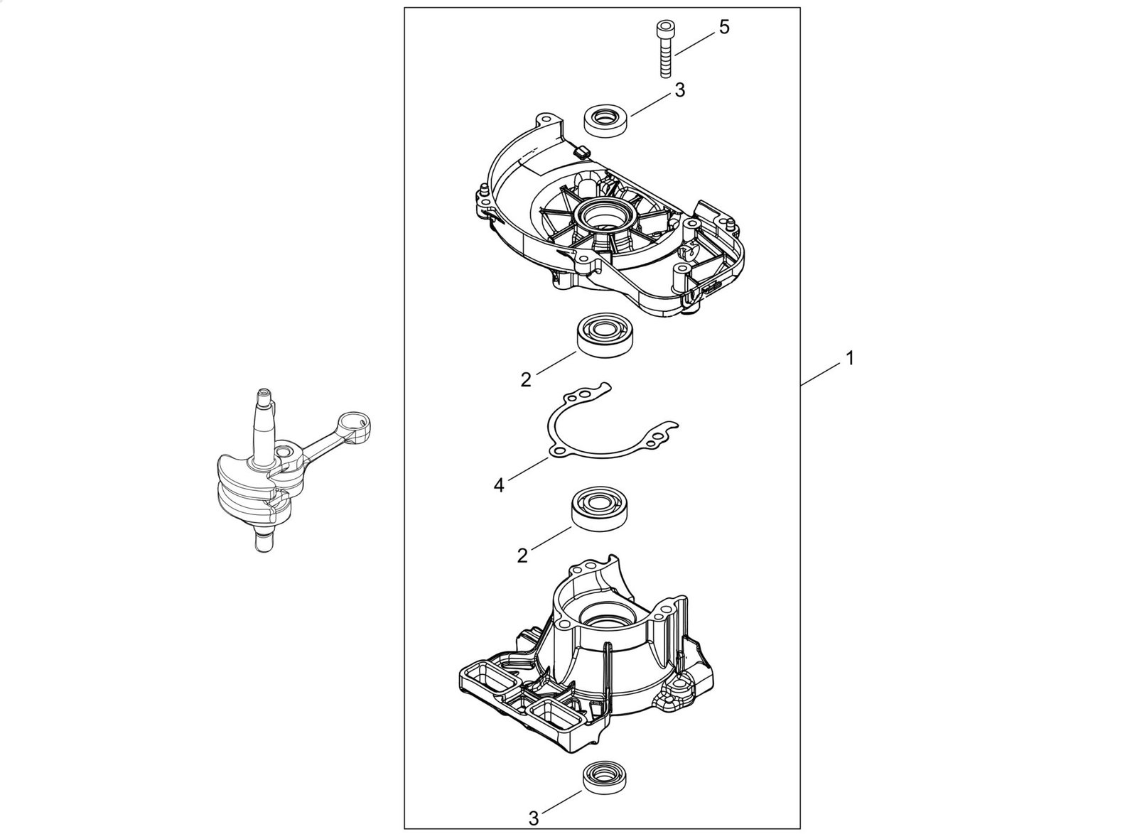 Echo HCS2810ES (38000001 to 38999999) - Crankcase