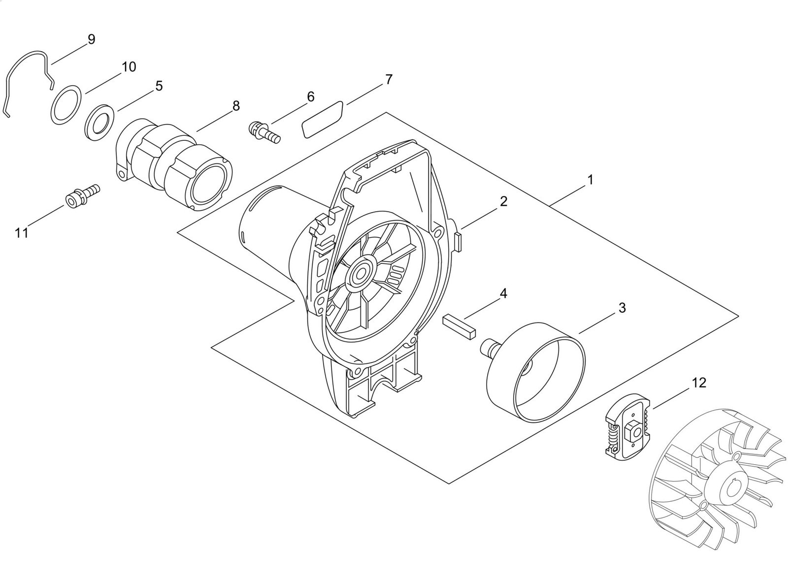 Echo SRM222ESU (38000001 to 38999999) - Clutch