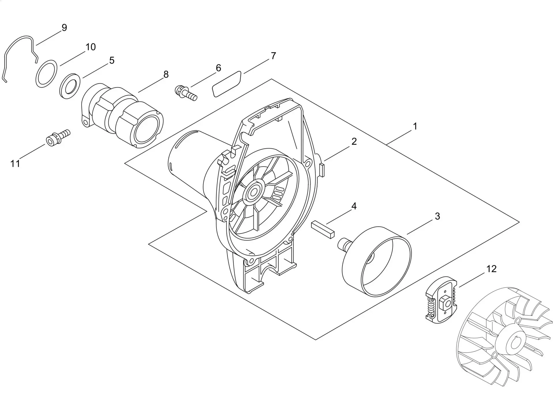 Echo SRM222ESU (38000001 to 38999999) - Clutch