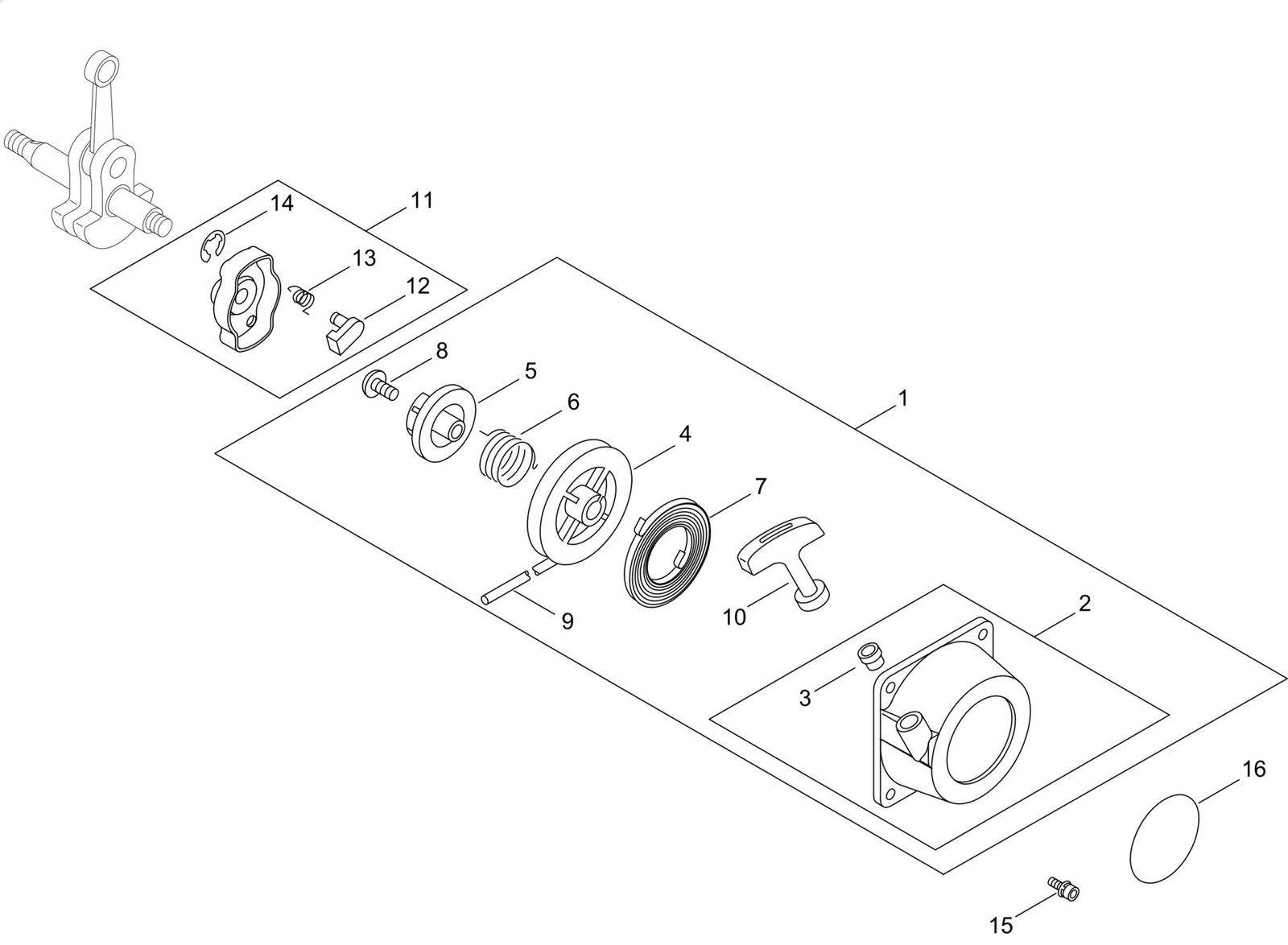 Echo SRM222ESU (38000001 to 38999999) - Recoil Starter Pully