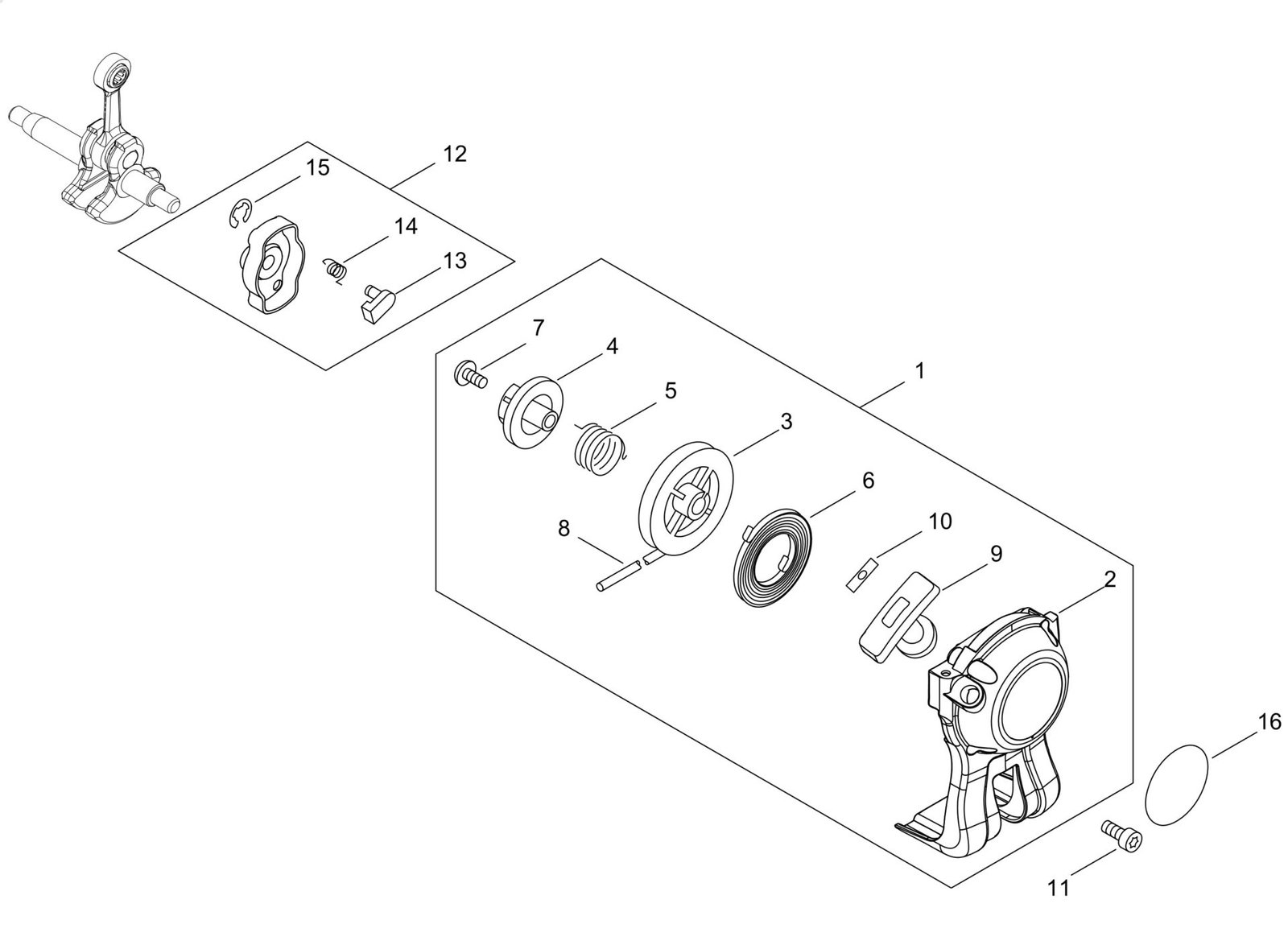 5854 Echo SRM237TESU (38000001 to 38999999) - Recoil Starter, Pully