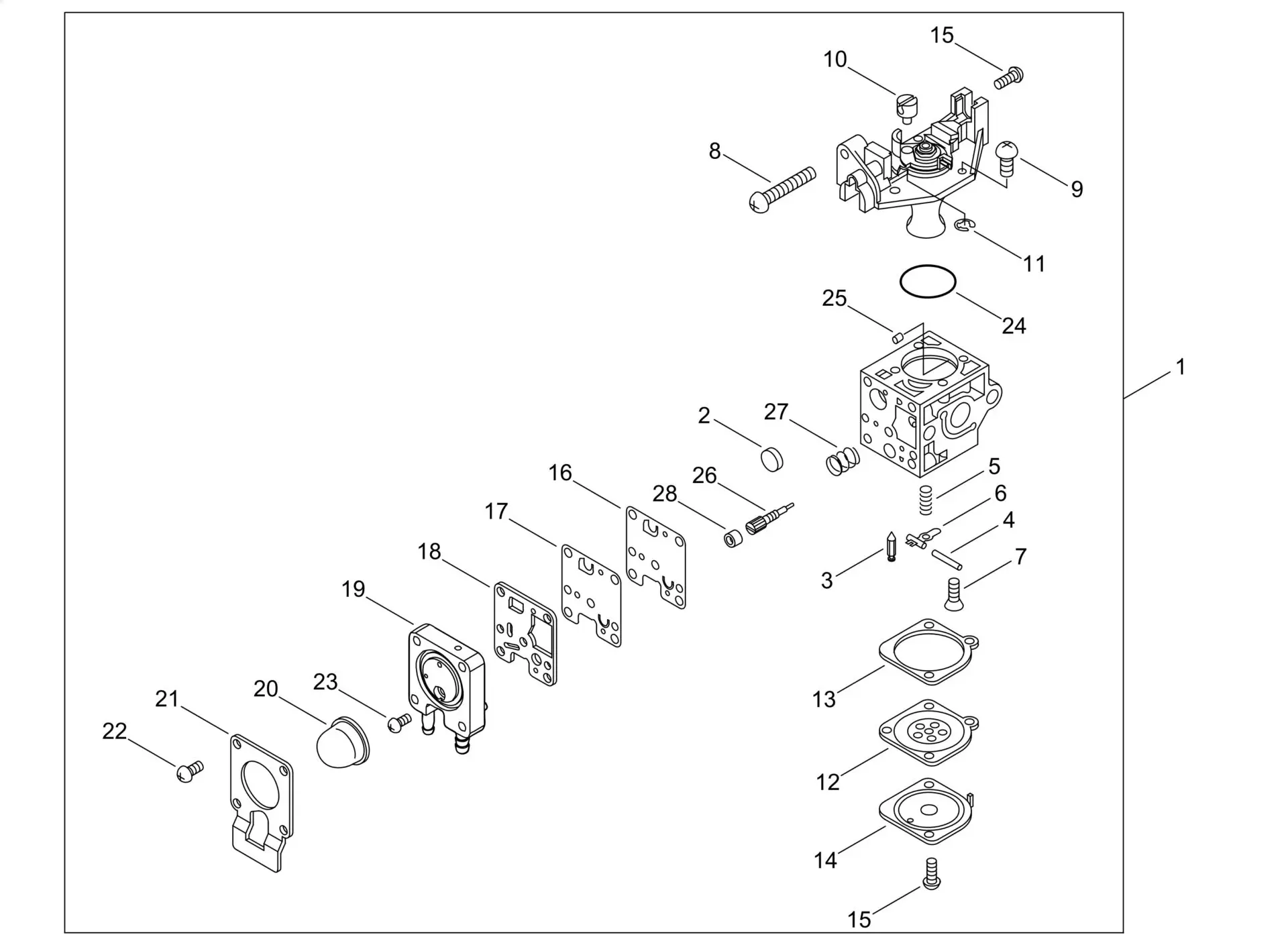 Echo SRM3611TU (38000001 to 38999999) - Carburetor
