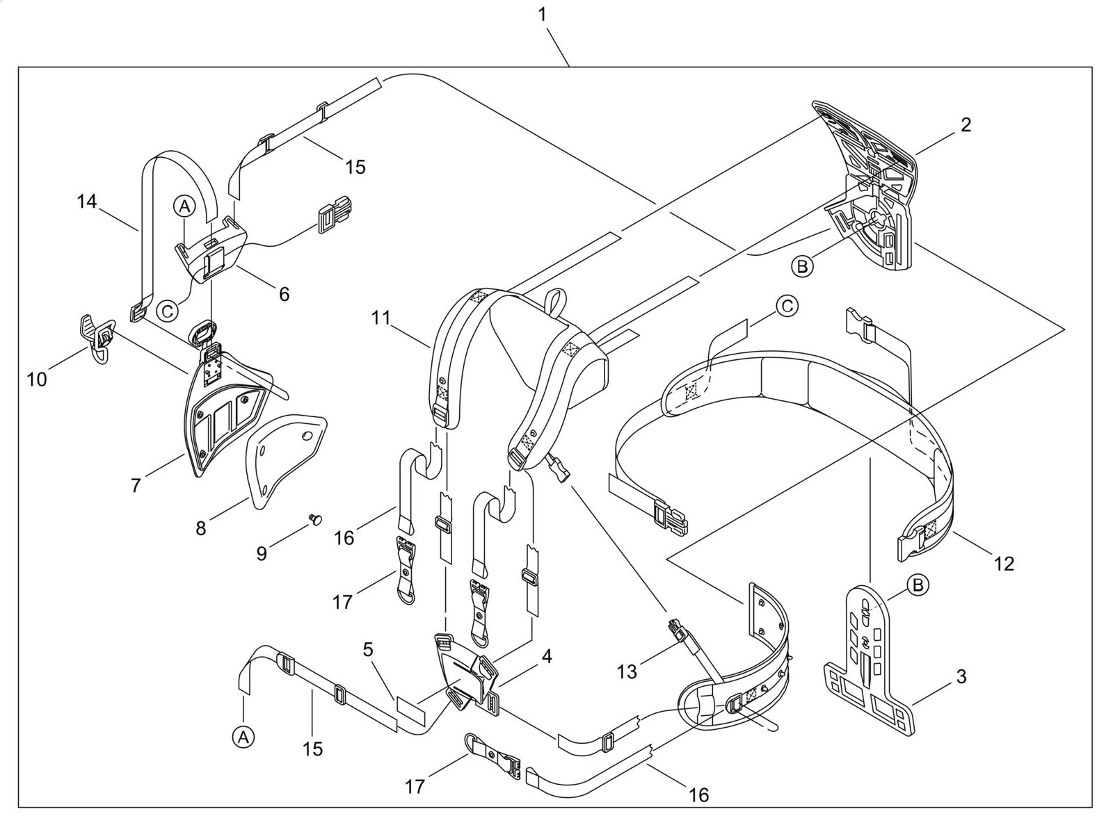 6862 Echo SRM520ESU (38000001 to 38999999) - Harness