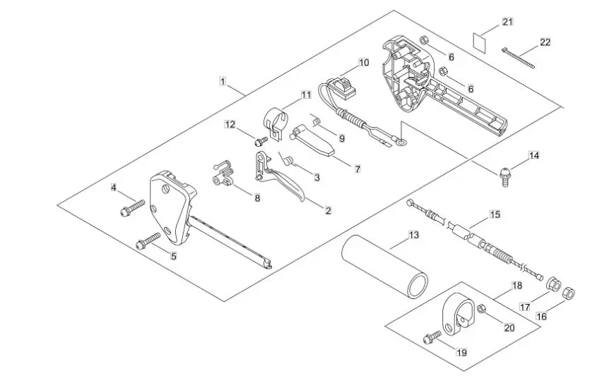 Echo GT222ES (38000001 to 38005957) - Throttle