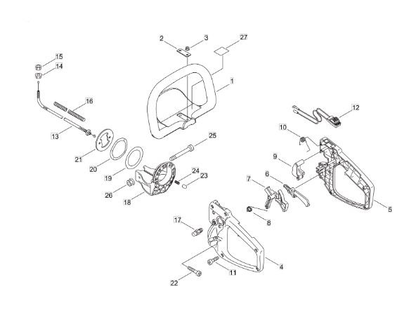 Echo HC2020R (38000001 to 38999999) - Handle