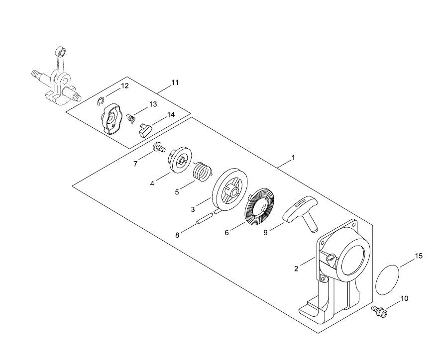 Echo GT222ES (38000001 to 38005957) - Recoil Starter, Pully