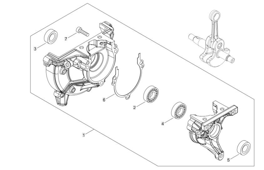 Echo PAS-2620ES (38000001 to 38999999) - Crankcase