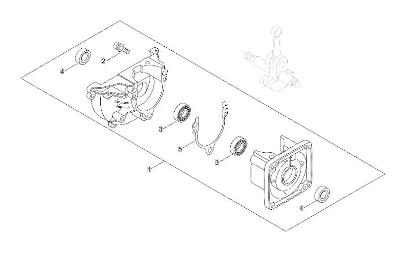 Capture2 Echo SRM222ESL (38000001 to 38007977) - Crankcase