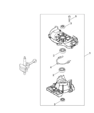 Echo HCS3810ES (38999991 to 389999999) - Crankcase