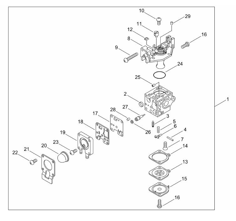 Echo HC2810ESR (38000001 to 38999999) - Carburetor