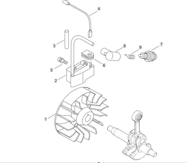 Echo GT222ES (38000001 to 38005957) - Magneto