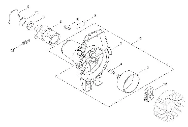 Echo SRM222ESL (38000001 to 38007977) - Clutch