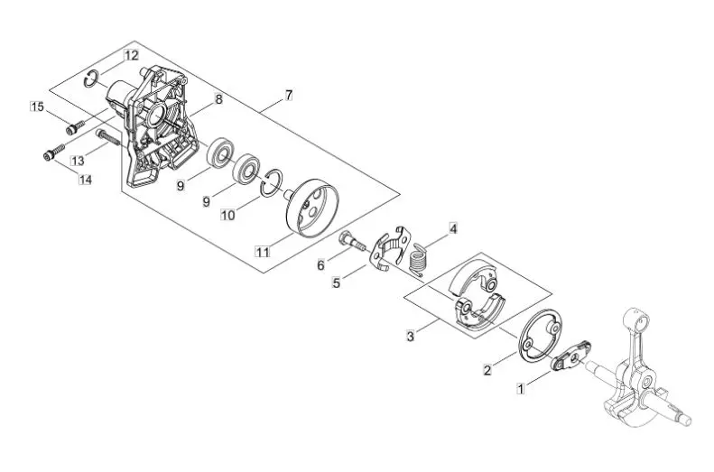 Echo SRM520ESU (38000001 to 38999999) - Clutch