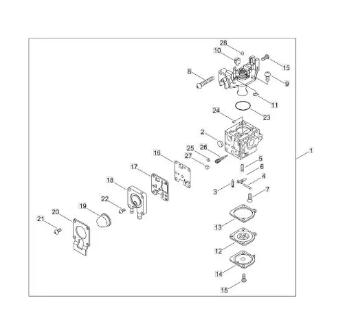 Echo GT222ES (38000001 to 38005957) - Carburetor