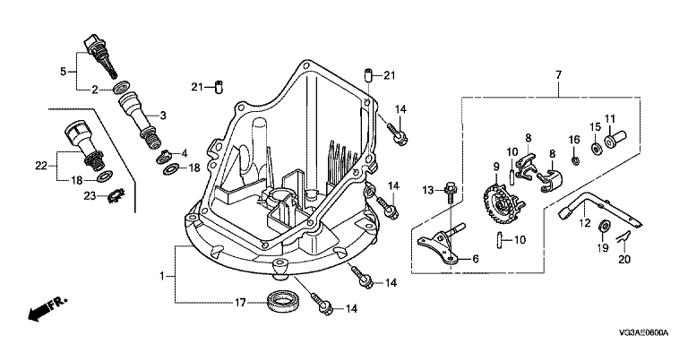 VG3AE0600A Honda HRS536C5VKEH - Oil Pan