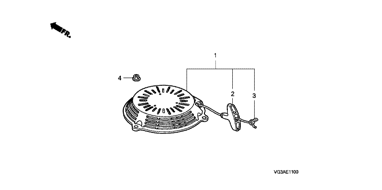 VG3AE1100 Honda HRS536C5VKEH - Recoil Starter