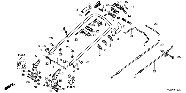 Honda HRS536C5VKEH - Handle Pipe
