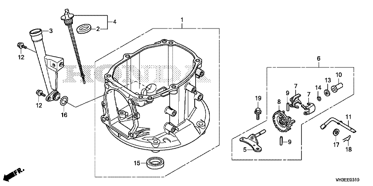 Honda HRG416C1PKEH - Crankcase