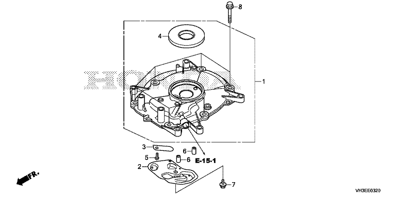 VH3EE0320 Honda HRG466C1SKEH - Crankcase Cover