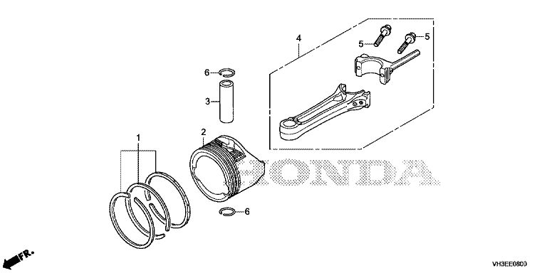 Honda HRG466C1SKEH - Piston, Connecting Rod