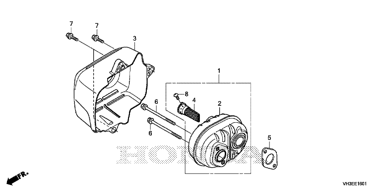 Honda HRG466C1SKEP - Muffler