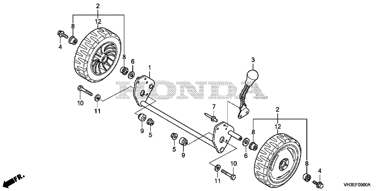 Honda HRG416C1PKEH Rear Wheels Lawn turfcare machinery parts