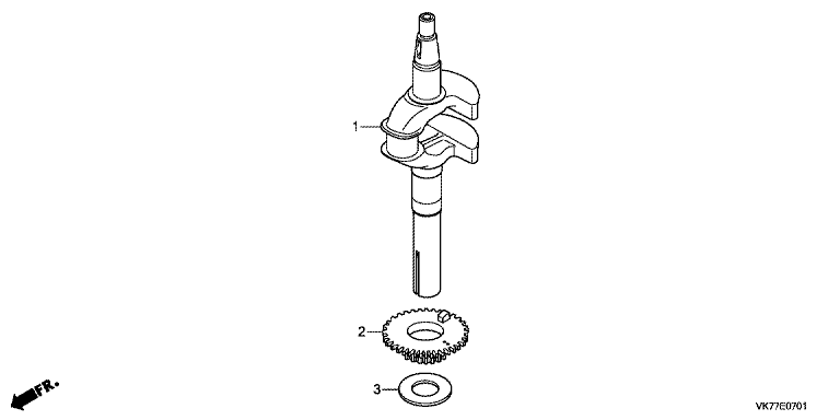 13311-Z9L-860 CRANKSHAFT | Lawn & turfcare machinery parts