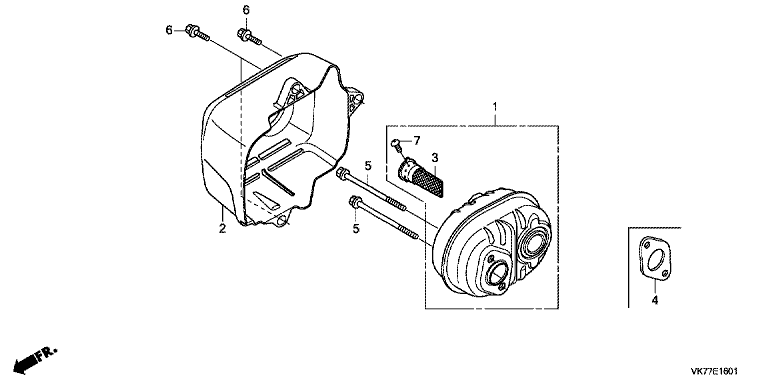 Honda HRX476C2HYEH - Muffler