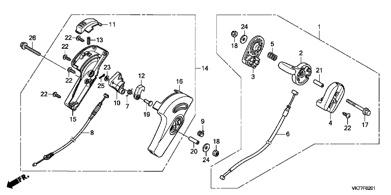 Honda HRX476C2QYEH - Throttle Lever