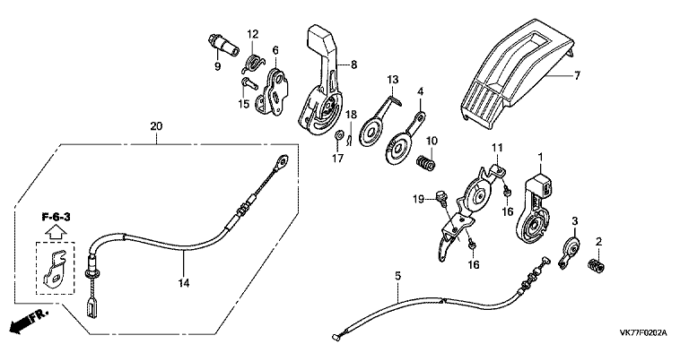 Honda HRX476C2HYEH - Throttle Lever