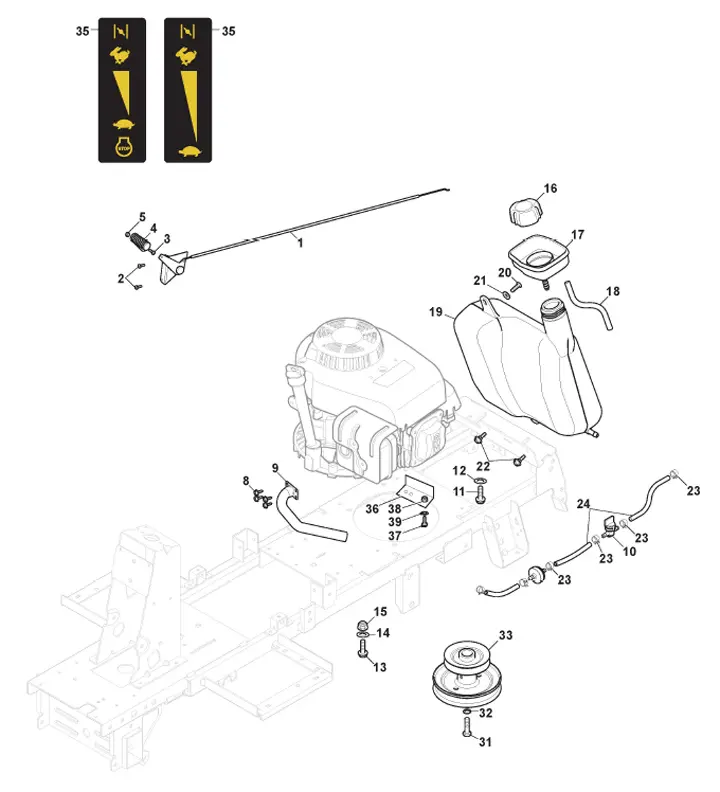 MF-03 Mountfield MTF66MQ 2T0050483/CAS - Engine ST