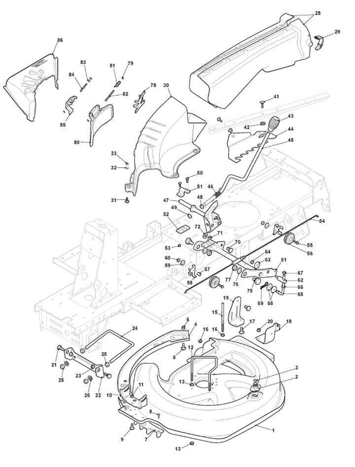 MF-13 Mountfield MTF66MQ 2T0050483/CAS - Cutting Plate