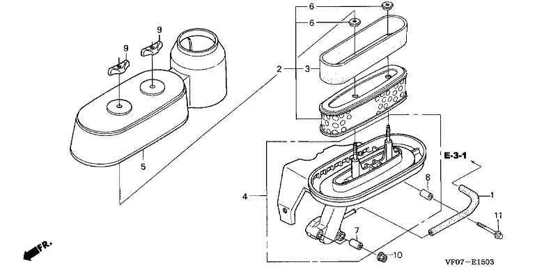 Honda HRD536K4QXEH - Air Cleaner