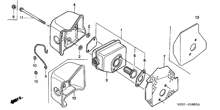 Honda HRD536K4QXEH - Muffler