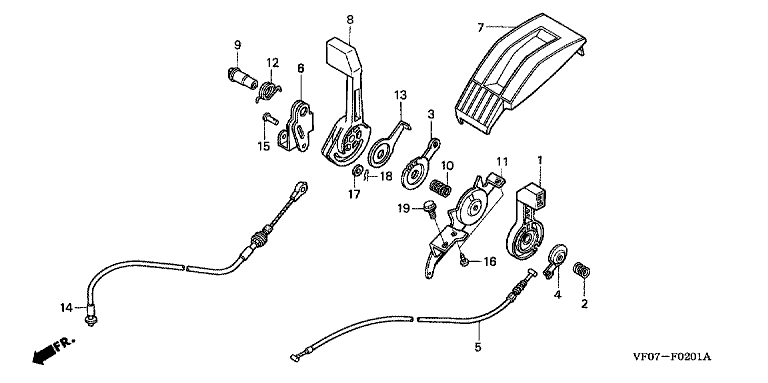 Honda HRD536K4HXEH - Throttle Lever