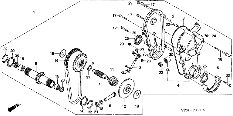 VF07F0600A Honda HRD536K4QXEH - Transmission