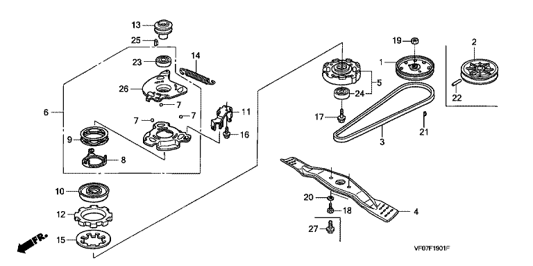 Honda HRD536K4HXEH - Rotary Blade