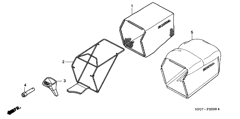 Honda HRD536K4HXEH - Grass Bag