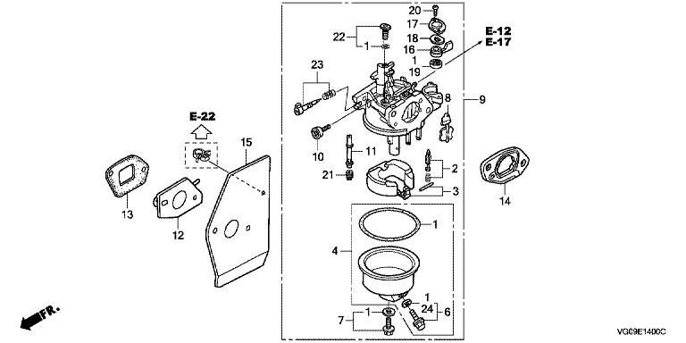 Honda HRH536K4HXEH - Carburetor