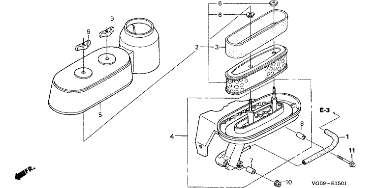 Honda HRH536K4HXEH - Air Cleaner