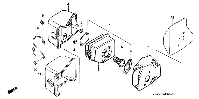 Honda HRH536K4HXEH - Muffler