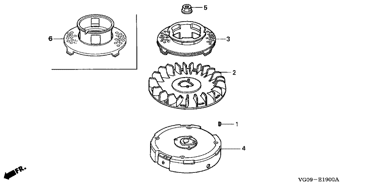 Honda HRH536K4HXEH - Flywheel