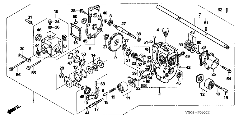 Honda HRH536K4HXEH - Transmission