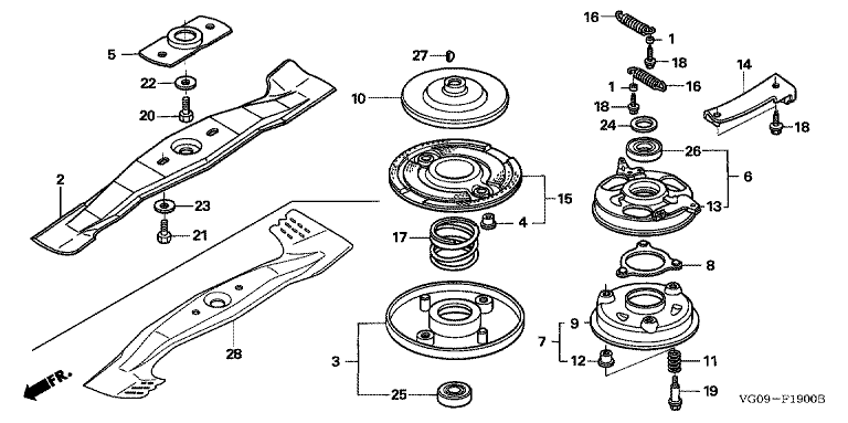 Honda HRH536K4HXEH - Rotary Blade