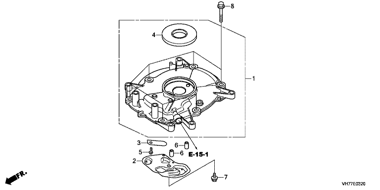 VH77E0320 Honda HRX537C6HYEA - Crankcase Cover